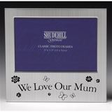 PF00000-92: Satin Silver Plate Frame Love Mum 